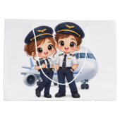 Sky Crew Duo Große Geschenktüte (Rückseite)