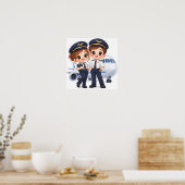 Sky Crew Duo Poster (Küche)