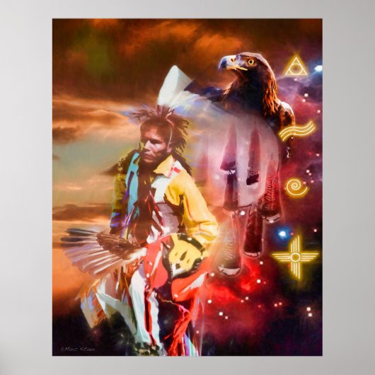 SKY DANCER Native American Poster (Vorne)