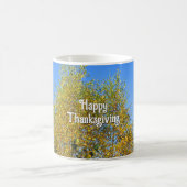 Sky Dancing Autumn Leaves - Custom Erntedank Kaffeetasse (Mittel)
