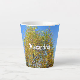 Sky Dancing Autumn Leaves - Kleine Personalisierte Milchtasse