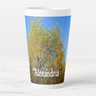 Sky Dancing Autumn Leaves - Large Personalisiert Milchtasse