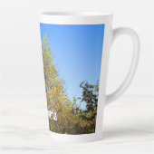 Sky Dancing Autumn Leaves - Large Personalisiert Milchtasse (Rechts)