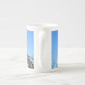 Sky Dancing Autumn Leaves - Personalisiert Porzellantasse (Rückseite)