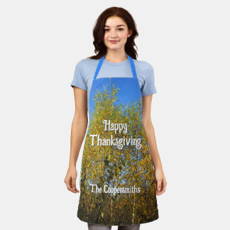 Sky Dancing Autumn Leaves - Personalisiert Schürze