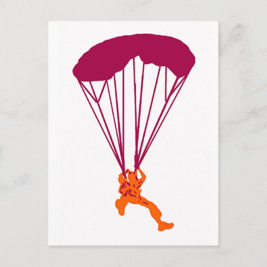 SKY DIVE EXPLOREN POSTKARTE (Vorderseite)
