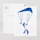 SKY DIVE KRAZY POSTKARTE (Vorne/Hinten)