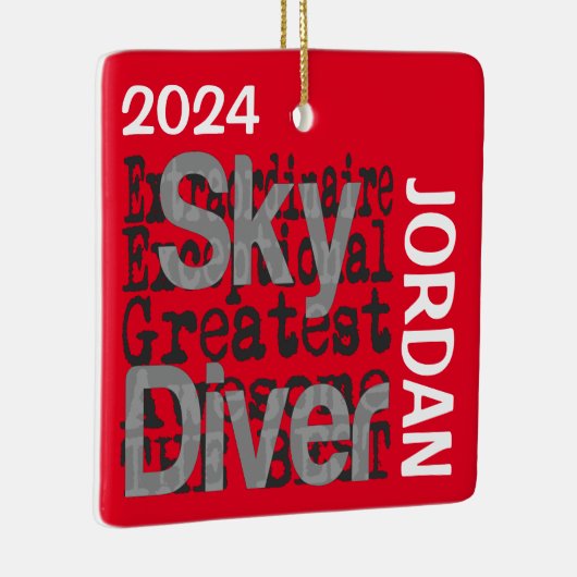 Sky Diver Extraordinaire CUSTOM Keramikornament (Rechts)