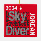 Sky Diver Extraordinaire CUSTOM Keramikornament (Vorderseite)