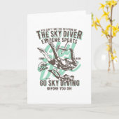 Sky Diver Karte (Gelbe Blume)