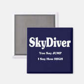 Sky Diver Magnet (Vorderseite/Rückseite)