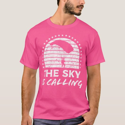 Sky Diver Retro Skydiving Fallschirm Jumper T-Shirt (Vorderseite)