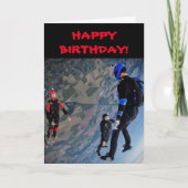 SKY DIVERS BIRTHDAY CARD DANKESKARTE (Vorderseite)
