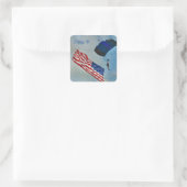 Sky Diving American Flag Stickers (Tasche)