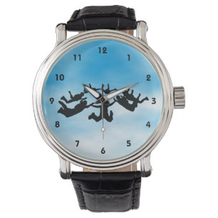 Sky Diving Design Watch Armbanduhr