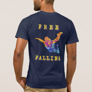 Sky Diving Free Fall Extreme Sports Abstrakt Jump T-Shirt