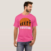Sky Diving Funny Human Evolution T-Shirt (Vorne ganz)