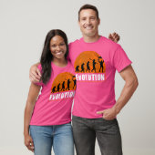 Sky Diving Funny Human Evolution T-Shirt (Unisex)