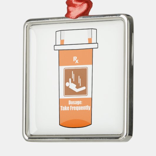 Sky Diving Is My Drug Ornament Aus Metall (Links)