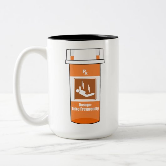 Sky Diving Is My Drug Zweifarbige Tasse (Links)