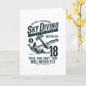 Sky Diving Karte (Gelbe Blume)