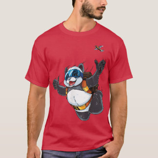 Sky Diving Panda Bär - gefährdete Adrenalin Seek T-Shirt