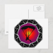 SKY DIVING READY POSTKARTE (Vorne/Hinten)