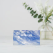 Sky Diving Visitenkarte (Stehend Vorderseite)