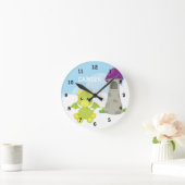 Sky Dragon Kid's Personalisiert Runde Wanduhr (Zuhause)