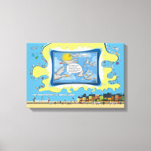 Sky Dumping Vaterstag 18x12 Leinwanddruck