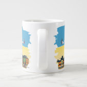 Sky Dumping | Vatertag Jumbo-Tasse (Rückseite)