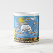 Sky Dumping | Vatertag Jumbo-Tasse (Vorderseite)