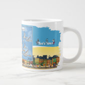 Sky Dumping | Vatertag Jumbo-Tasse (Rechts)