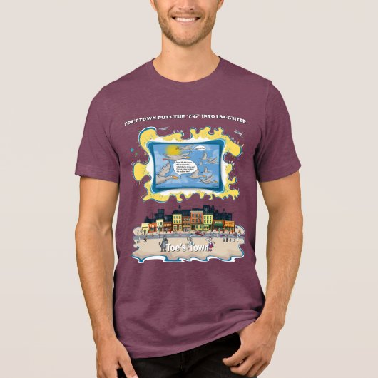 Sky Dumping | Vatertag Tri-Blend Shirt (Vorderseite)