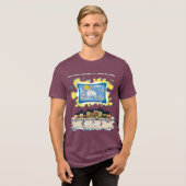 Sky Dumping | Vatertag Tri-Blend Shirt (Vorderseite voll)