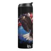 *~* Sky EAGLE Patriotic We The People Flag AP16 Thermosbecher (Nach links gedreht)