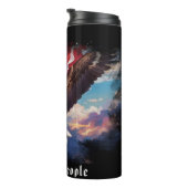*~* Sky EAGLE Patriotic We The People Flag AP16 Thermosbecher (Nach rechts gedreht)