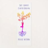 Sky, Earth, Peace Yoga Mat Yogamatte (Vorderseite)