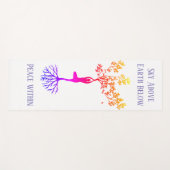 Sky, Earth, Peace Yoga Mat Yogamatte (Vorderseite (Horizontal))