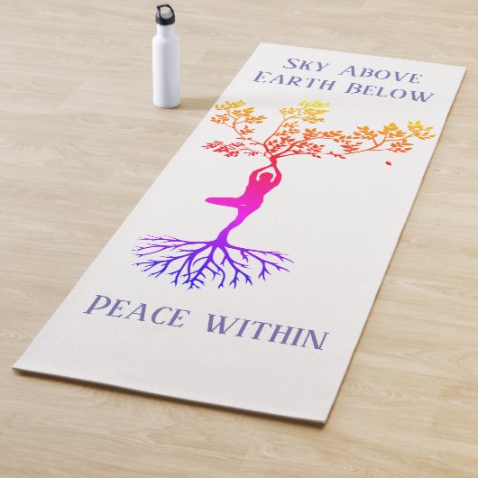 Sky, Earth, Peace Yoga Mat Yogamatte (Beispiel)