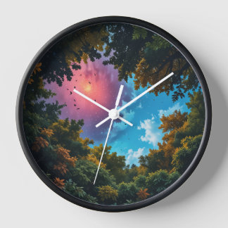 Sky Fall Wall Clock Uhr