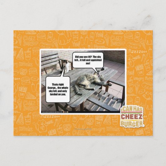 Sky fällt postkarte (Vorderseite)