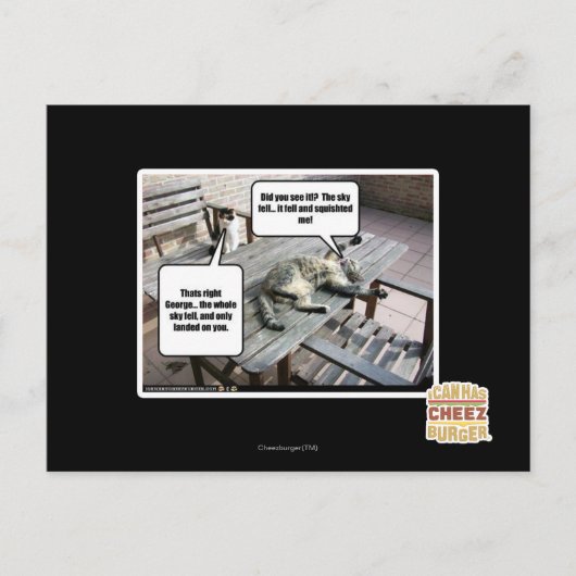Sky fällt postkarte (Vorderseite)