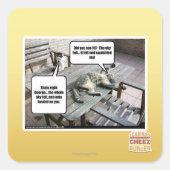 Sky fällt quadratischer aufkleber (Vorderseite)