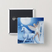 Sky Fee Asparas und Unicorn Button (Vorne & Hinten)