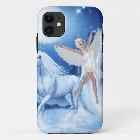 Sky Fee Asparas und Unicorn Case-Mate iPhone Hülle (Rückseite)