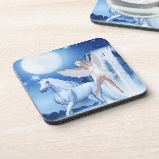 Sky Fee Asparas und Unicorn Getränkeuntersetzer (Linke Seite)