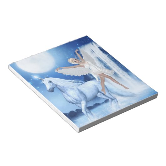 Sky Fee Asparas und Unicorn Notizblock (angewinkelt)