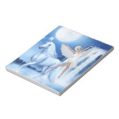 Sky Fee Asparas und Unicorn Notizblock (Rotiert)