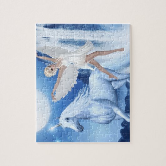 Sky Fee Asparas und Unicorn Puzzle (Vertikal)